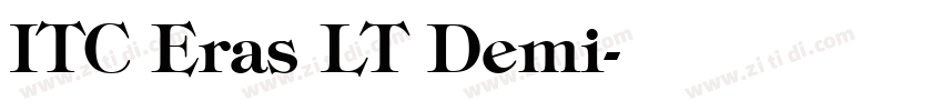 ITC Eras LT Demi字体转换